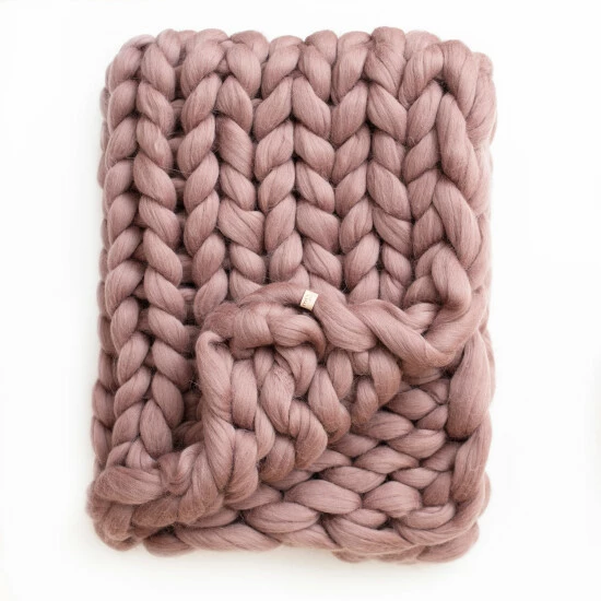 Promo π The Gray Barn Buffalo Pass Chunky Knit Wool Blanket Fawn π 4 Promo π The Gray Barn Buffalo Pass Chunky Knit Wool Blanket Fawn π - Image 2