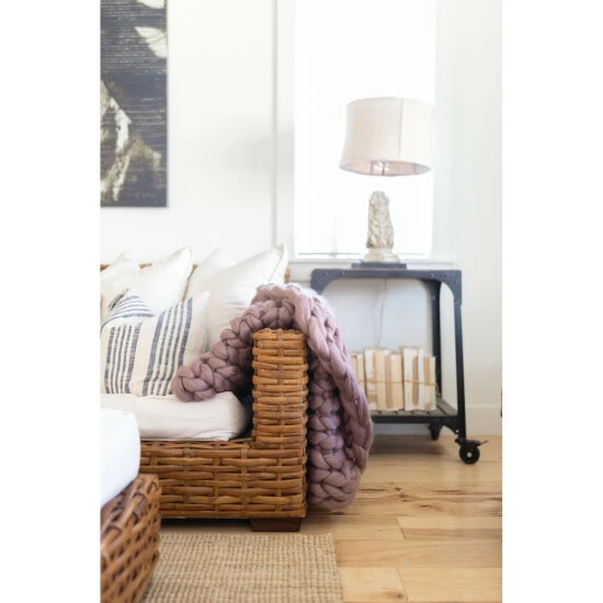 Promo π The Gray Barn Buffalo Pass Chunky Knit Wool Blanket Fawn π 5 Promo π The Gray Barn Buffalo Pass Chunky Knit Wool Blanket Fawn π - Image 3