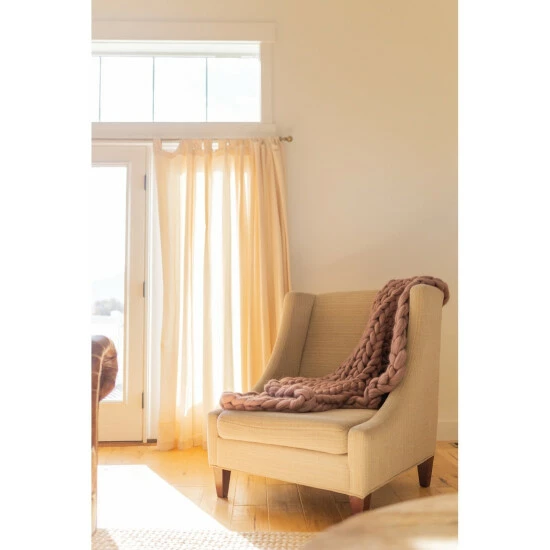 Promo π The Gray Barn Buffalo Pass Chunky Knit Wool Blanket Fawn π 7 Promo π The Gray Barn Buffalo Pass Chunky Knit Wool Blanket Fawn π - Image 5