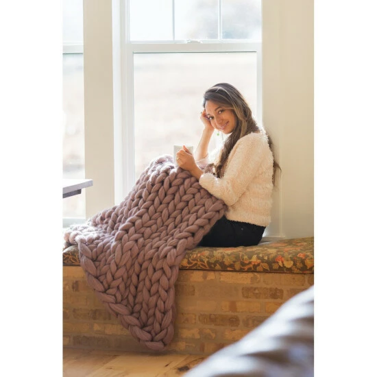 Promo π The Gray Barn Buffalo Pass Chunky Knit Wool Blanket Fawn π 8 Promo π The Gray Barn Buffalo Pass Chunky Knit Wool Blanket Fawn π - Image 6