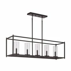Brand new 🤩 The Gray Barn Olde Bronze Steel 5-light Linear Chandelier With Clear Glass Cylindrical Shades 🔔 -The Gray Barn Shop unnamed file 6092
