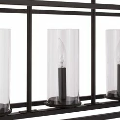 Brand new 🤩 The Gray Barn Olde Bronze Steel 5-light Linear Chandelier With Clear Glass Cylindrical Shades 🔔 -The Gray Barn Shop unnamed file 6095