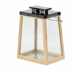Buy 🧨 The Gray Barn Coconut Grove Trapezoidal Wood And Stainless Steel Lantern 👍 -The Gray Barn Shop unnamed file 6132