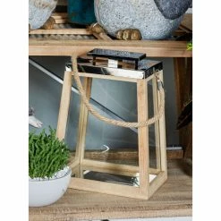 Buy 🧨 The Gray Barn Coconut Grove Trapezoidal Wood And Stainless Steel Lantern 👍 -The Gray Barn Shop unnamed file 6135