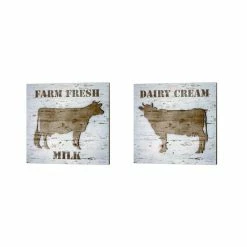 Deals 👍 The Gray Barn Lanie Loreth 'Fresh Milk' Canvas Art (Set Of 2) ✨