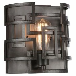 Buy 😉 The Gray Barn Broken Spur 1-light Wall Sconce With Brown Finish 💯