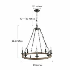 Promo π The Gray Barn Modern 8-Light Chandelier Farmhouse Rustic Wagon Wheel - W26" X H25.5" π 17 Promo π The Gray Barn Modern 8-Light Chandelier Farmhouse Rustic Wagon Wheel - W26" X H25.5" π -The Gray Barn Shop unnamed file 6245