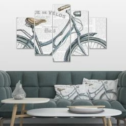 Best deal 😀 The Gray Barn 'Paris France Bicycles III' French Country Premium Canvas Wall Art 👍 -The Gray Barn Shop unnamed file 6268