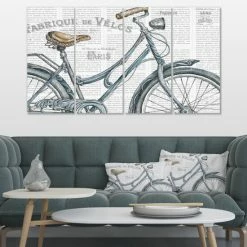 Best deal 😀 The Gray Barn 'Paris France Bicycles III' French Country Premium Canvas Wall Art 👍 -The Gray Barn Shop unnamed file 6270