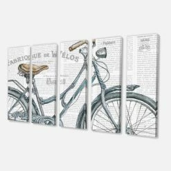 Best deal 😀 The Gray Barn 'Paris France Bicycles III' French Country Premium Canvas Wall Art 👍 -The Gray Barn Shop unnamed file 6271