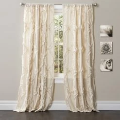 Hot Sale ⌛ The Gray Barn Dairy Air Single Curtain Panel Ivory 👍