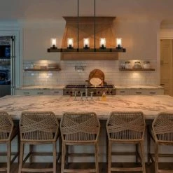 Cheapest 😍 The Gray Barn Modern Farmhouse Linear Wood 5-Light Island Pendant Lights - L42.9"xW4.7"xH7.5" 🧨 -The Gray Barn Shop unnamed file 6328