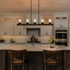 Cheapest 😍 The Gray Barn Modern Farmhouse Linear Wood 5-Light Island Pendant Lights - L42.9"xW4.7"xH7.5" 🧨 -The Gray Barn Shop unnamed file 6329