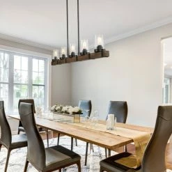 Cheapest 😍 The Gray Barn Modern Farmhouse Linear Wood 5-Light Island Pendant Lights - L42.9"xW4.7"xH7.5" 🧨 -The Gray Barn Shop unnamed file 6331