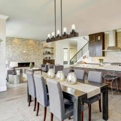 Cheapest 😍 The Gray Barn Modern Farmhouse Linear Wood 5-Light Island Pendant Lights - L42.9"xW4.7"xH7.5" 🧨 -The Gray Barn Shop unnamed file 6333