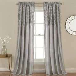 Deals 😉 The Gray Barn Sunset Hollow Window Curtain Panel Pair White 🎁