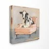 Discount 🛒 The Gray Barn Baby Calf On A Pink Couch Painting Canvas Wall Art - Multi-Color 🔔