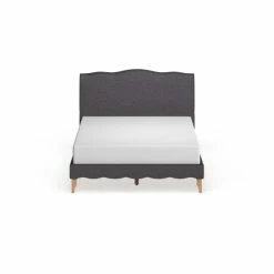 Hot Sale ⭐ The Gray Barn Ayrshire Downs French Classic Modern Style Dark Grey Polyester Fabric Platform Bed 😉 -The Gray Barn Shop unnamed file 735