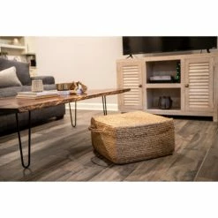 Best deal 🔥 The Gray Barn Juniper Hill Woven Square Pouf 🌟 -The Gray Barn Shop unnamed file 777