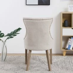 New 🎉 The Gray Barn Mount French High Back Tufted Upholstered Dining Chair (Set Of 2) ❤️ -The Gray Barn Shop unnamed file 781