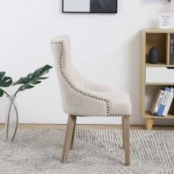 New 🎉 The Gray Barn Mount French High Back Tufted Upholstered Dining Chair (Set Of 2) ❤️ -The Gray Barn Shop unnamed file 782