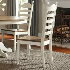 Best reviews of ❤️ The Gray Barn Springfield Honey & Cream Ladder Back Side Chair (Set Of 2) 😍