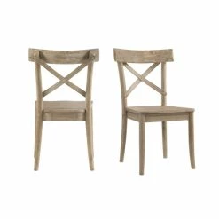 Deals 😉 The Gray Barn Whistle Stop X-back Wooden Side Chair Set 🧨
