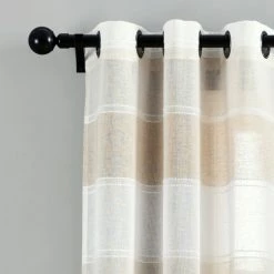 Best reviews of 🔥 The Gray Barn Done Roamin Textured Stripe Sheer Window Curtain Panel Pair - 84" X 38" - 84" X 38" Beige ⌛ -The Gray Barn Shop unnamed file 869