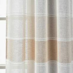 Best reviews of 🔥 The Gray Barn Done Roamin Textured Stripe Sheer Window Curtain Panel Pair - 84" X 38" - 84" X 38" Beige ⌛ -The Gray Barn Shop unnamed file 870