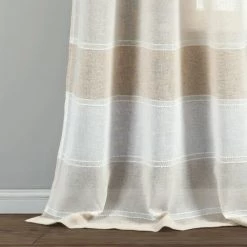 Best reviews of 🔥 The Gray Barn Done Roamin Textured Stripe Sheer Window Curtain Panel Pair - 84" X 38" - 84" X 38" Beige ⌛ -The Gray Barn Shop unnamed file 871