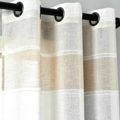 Best reviews of 🔥 The Gray Barn Done Roamin Textured Stripe Sheer Window Curtain Panel Pair - 84" X 38" - 84" X 38" Beige ⌛ -The Gray Barn Shop unnamed file 872