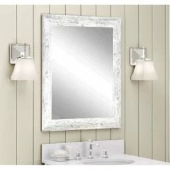 Best Pirce 🛒 The Gray Barn Wilset Distressed White Wall Mirror ❤️