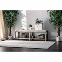 Best Sale 🥰 The Gray Barn Beavers Point Rustic Bench Beige ⌛ -The Gray Barn Shop unnamed file 911