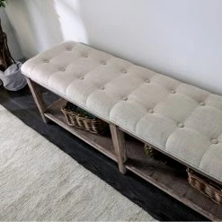 Best Sale 🥰 The Gray Barn Beavers Point Rustic Bench Beige ⌛ -The Gray Barn Shop unnamed file 914