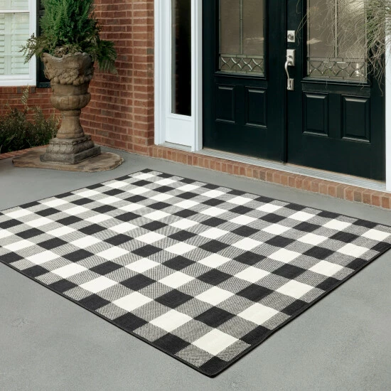 Promo π The Gray Barn Told Gait Indoor/Outdoor Gingham Check Area Rug Grey π€© 2 Promo π The Gray Barn Told Gait Indoor/Outdoor Gingham Check Area Rug Grey π€©