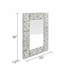 Hot Sale 🤩 The Gray Barn Pollyanna Wall Mirror - 30"H X 23"W X 1.5"D (Mirror Only: 21"H X 14"W) 😉 -The Gray Barn Shop unnamed file 936