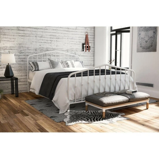 Flash Sale π The Gray Barn Latigo Metal Platform Bed White β 4 Flash Sale π The Gray Barn Latigo Metal Platform Bed White β - Image 2