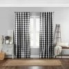 Deals 🎉 The Gray Barn Waddeson Farmhouse Buffalo Check Window Curtain Black 🎉 -The Gray Barn Shop unnamed file 957