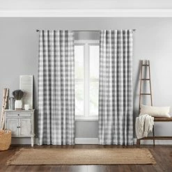 Deals 🎉 The Gray Barn Waddeson Farmhouse Buffalo Check Window Curtain Black 🎉 -The Gray Barn Shop unnamed file 962