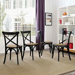 Best Sale 💯 The Gray Barn Wild Hen Dining Side Chair (Set Of 4) Black ✨